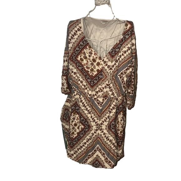 BEAUTIFUL Andrée By Unit Floral Dress Mid-sleeve plus size 3X Good Condition - Picture 1 of 7